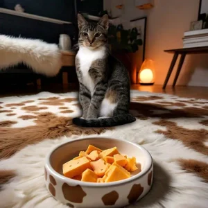 how to feed cheese to cat