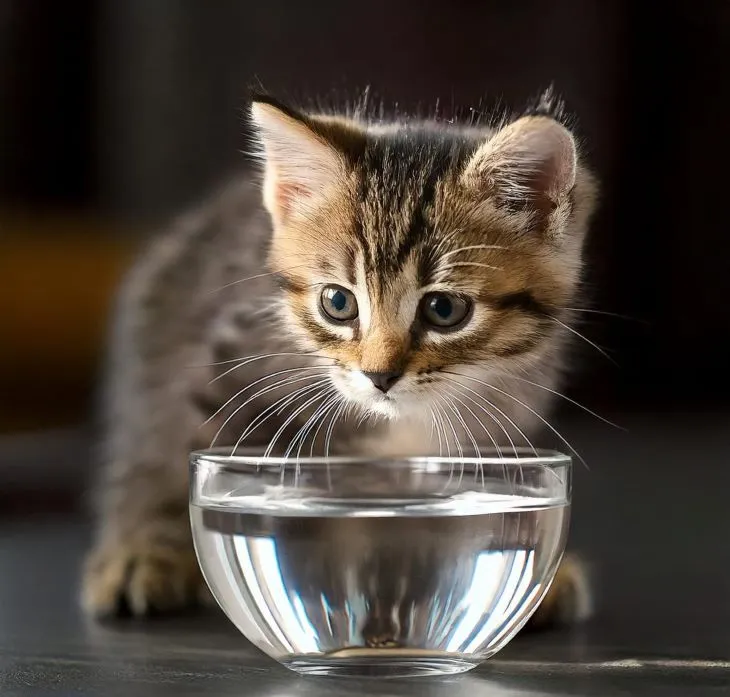 kitten not drinking water