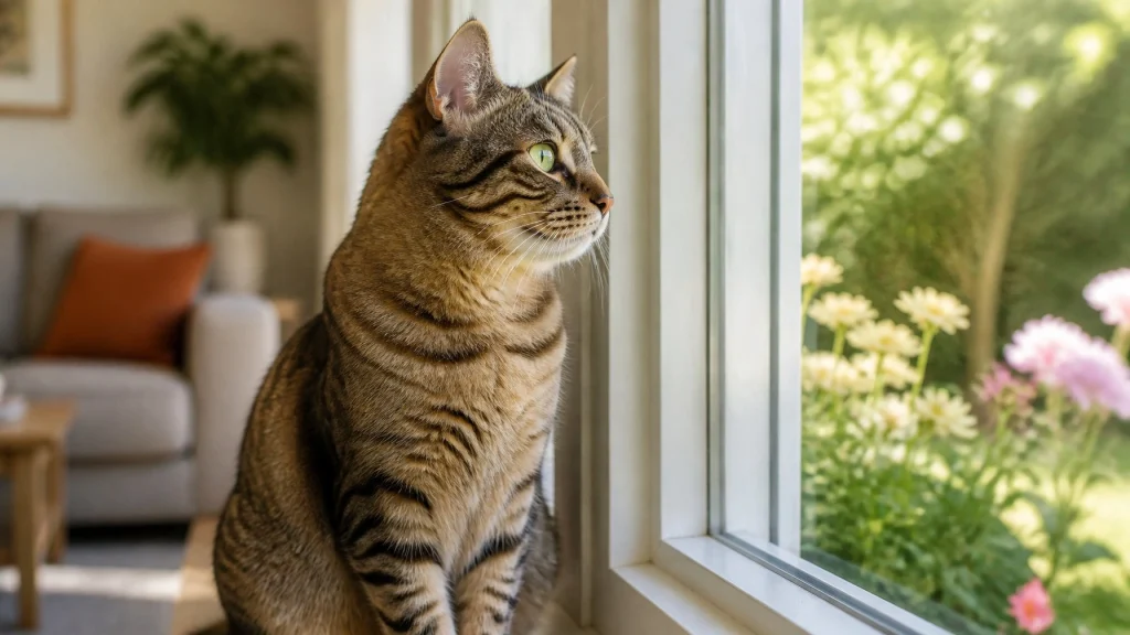 What Do Cats Think of Humans? Feline Psychology Explained 1 What do cats think of humans? A cat watching its owner with curious eyes.